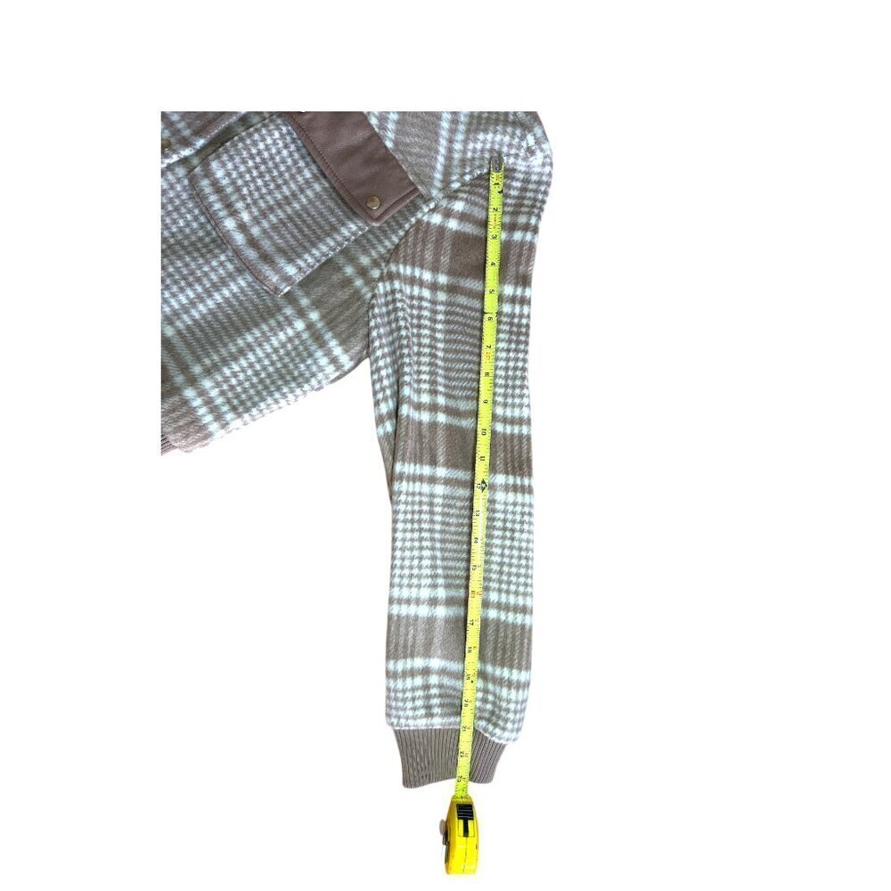 Bagatelle Collection New York Wool Plaid Bomber Jacket Size Medium - Picture 7 of 8